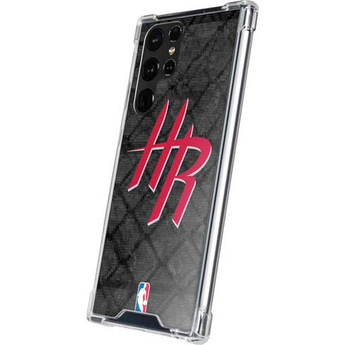 NBA Houston Rockets Dark Rust Galaxy S22 Ultra Clear Case