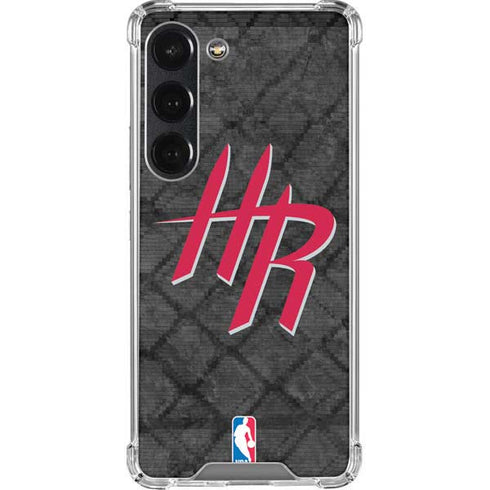 NBA Houston Rockets Dark Rust Galaxy S23 Clear Case