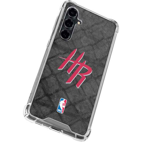 NBA Houston Rockets Dark Rust Galaxy S23 FE Clear Case