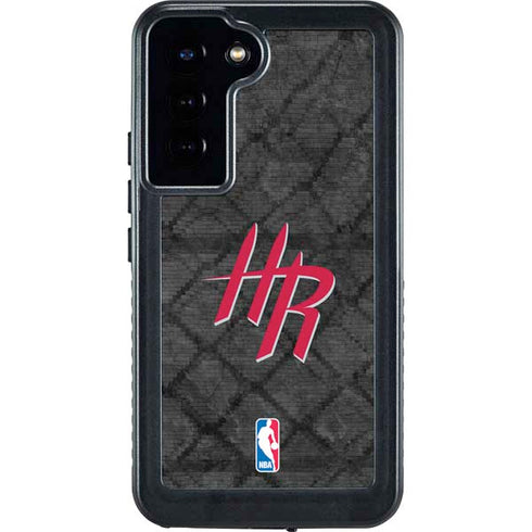 NBA Houston Rockets Dark Rust Galaxy S23 Plus Waterproof Case