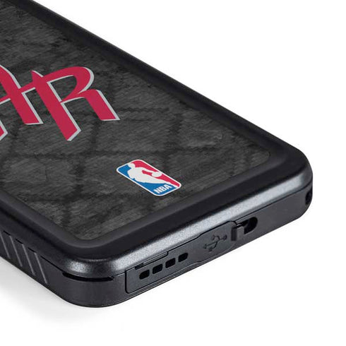 NBA Houston Rockets Dark Rust Galaxy S23 Plus Waterproof Case