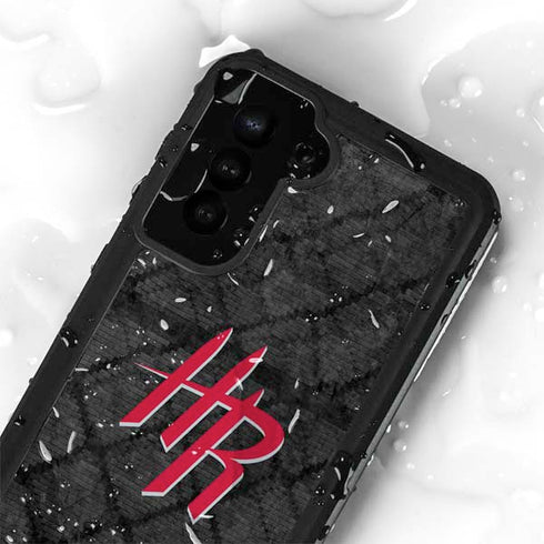 NBA Houston Rockets Dark Rust Galaxy S23 Plus Waterproof Case