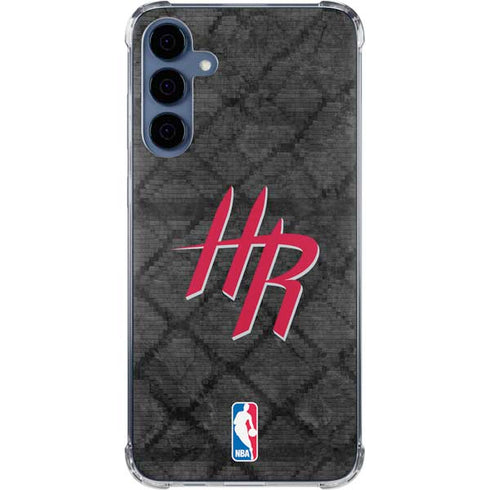 NBA Houston Rockets Dark Rust Galaxy S24 Clear Case