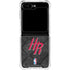 NBA Houston Rockets Dark Rust Galaxy Z Flip5 5G Clear Case