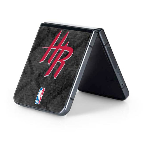 NBA Houston Rockets Dark Rust Galaxy Z Flip5 5G Skin