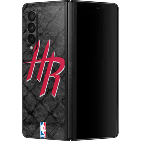 NBA Houston Rockets Dark Rust Galaxy Z Fold3 5G Skin