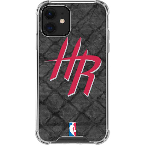 NBA Houston Rockets Dark Rust iPhone 12 Mini Clear Case