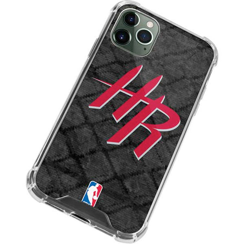 NBA Houston Rockets Dark Rust iPhone 12 Pro Clear Case