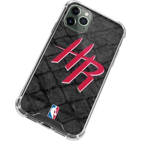 NBA Houston Rockets Dark Rust iPhone 12 Pro Max Clear Case
