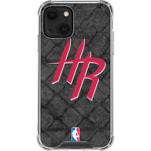 NBA Houston Rockets Dark Rust iPhone 13 Clear Case