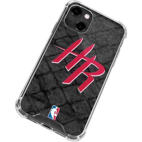 NBA Houston Rockets Dark Rust iPhone 14 Clear Case