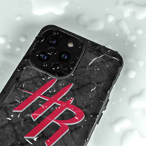 NBA Houston Rockets Dark Rust iPhone 14 Pro Max Waterproof Case
