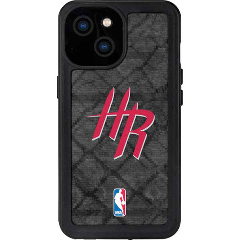 NBA Houston Rockets Dark Rust iPhone 15 Waterproof Case
