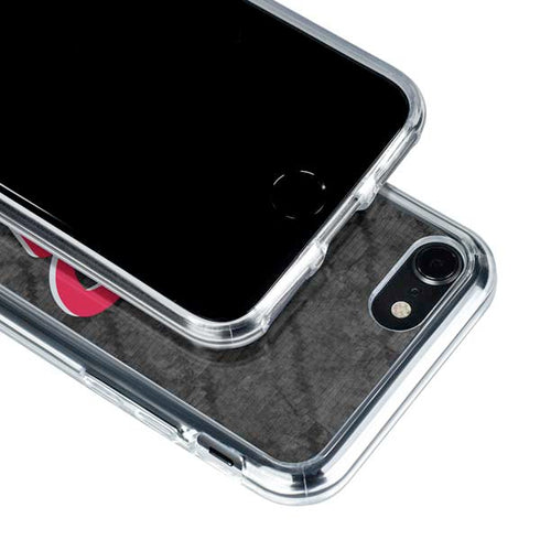 NBA Houston Rockets Dark Rust iPhone SE (2nd & 3rd Gen) Clear Case