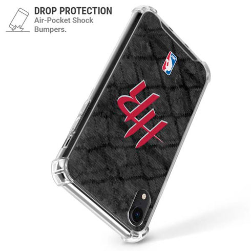 NBA Houston Rockets Dark Rust iPhone XR Clear Case