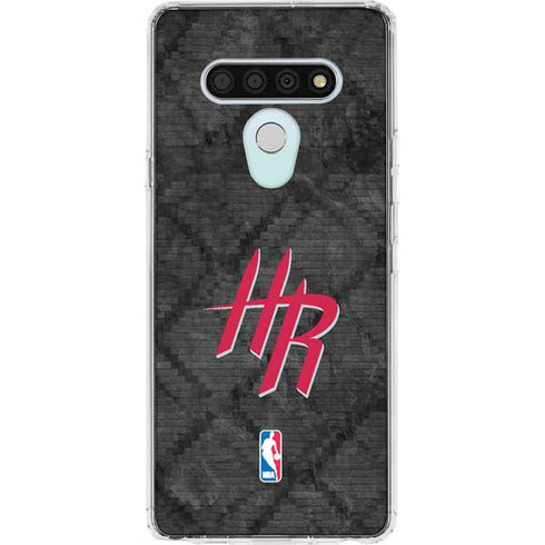 NBA Houston Rockets Dark Rust LG Stylo 6 Clear Case