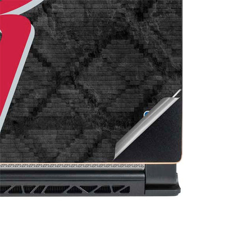 NBA Houston Rockets Dark Rust MSI GS65 Stealth Laptop Skin