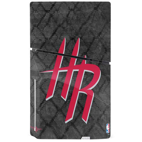NBA Houston Rockets Dark Rust PS5 Slim Disk Console Skin