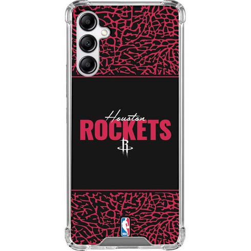 NBA Houston Rockets Elephant Print Galaxy A14 5G Clear Case