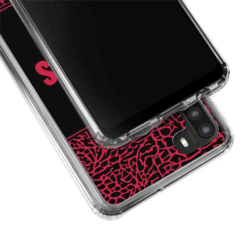 NBA Houston Rockets Elephant Print Galaxy A21 Clear Case