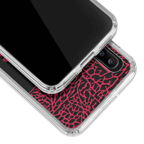 NBA Houston Rockets Elephant Print Galaxy A30 Clear Case