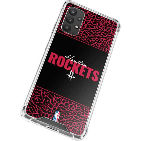 NBA Houston Rockets Elephant Print Galaxy A32 5G Clear Case