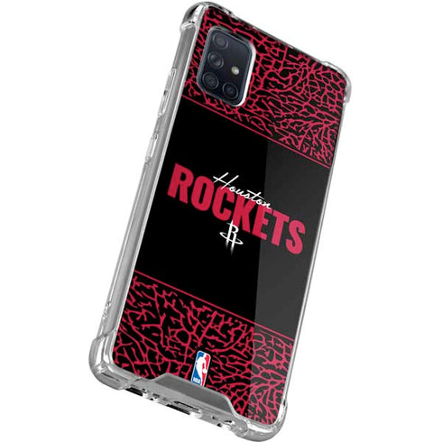 NBA Houston Rockets Elephant Print Galaxy A51 5G Clear Case