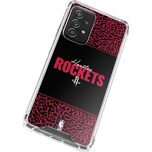 NBA Houston Rockets Elephant Print Galaxy A52 5G Clear Case