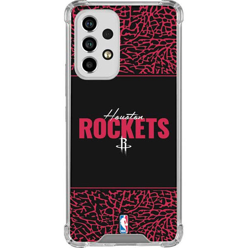 NBA Houston Rockets Elephant Print Galaxy A53 5G Clear Case