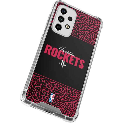 NBA Houston Rockets Elephant Print Galaxy A53 5G Clear Case