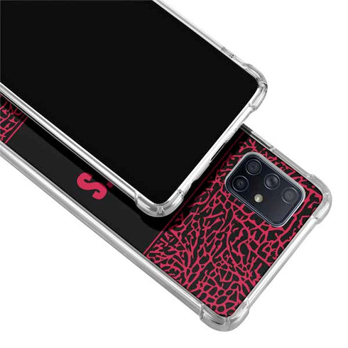 NBA Houston Rockets Elephant Print Galaxy A71 5G Clear Case