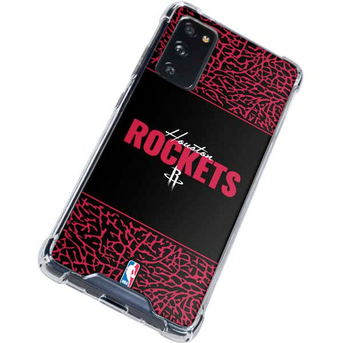 NBA Houston Rockets Elephant Print Galaxy S20 FE Clear Case