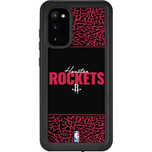 NBA Houston Rockets Elephant Print Galaxy S20 Waterproof Case