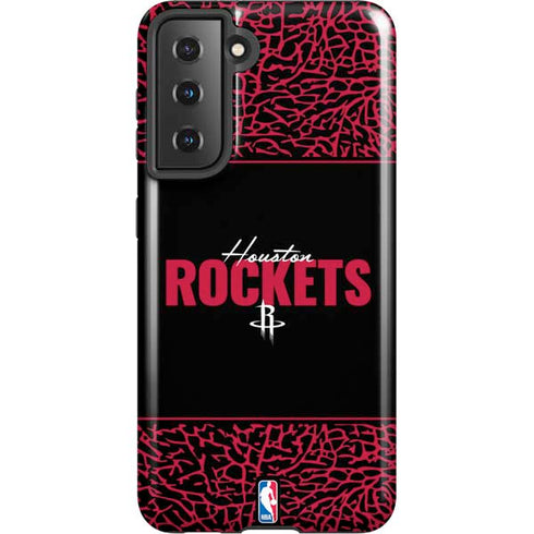 NBA Houston Rockets Elephant Print Galaxy S21 5G Pro Case