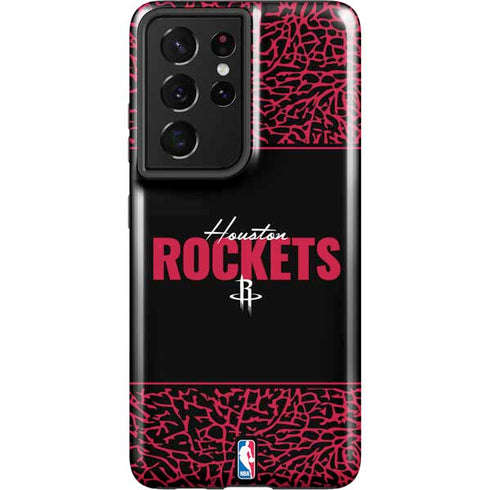 NBA Houston Rockets Elephant Print Galaxy S21 Ultra 5G Pro Case