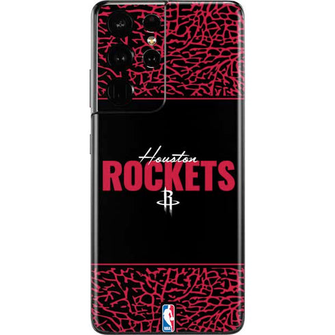 NBA Houston Rockets Elephant Print Galaxy S21 Ultra 5G Skin