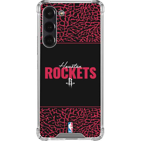 NBA Houston Rockets Elephant Print Galaxy S23 Plus Clear Case