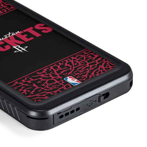 NBA Houston Rockets Elephant Print Galaxy S23 Waterproof Case