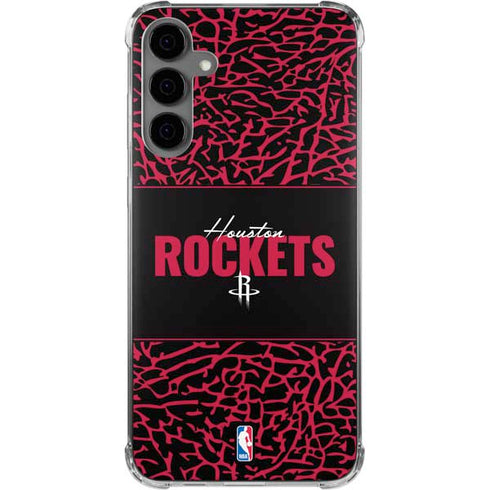 NBA Houston Rockets Elephant Print Galaxy S24 Plus Clear Case