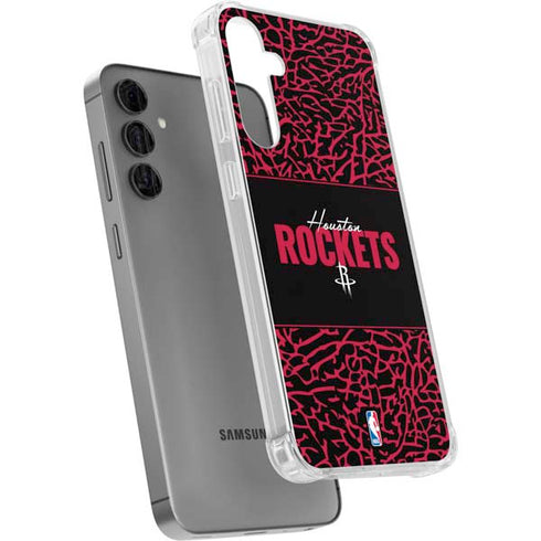 NBA Houston Rockets Elephant Print Galaxy S24 Plus Clear Case