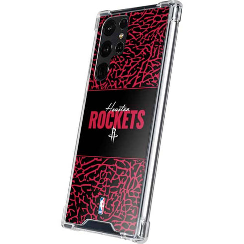 NBA Houston Rockets Elephant Print Galaxy S24 Ultra Clear Case