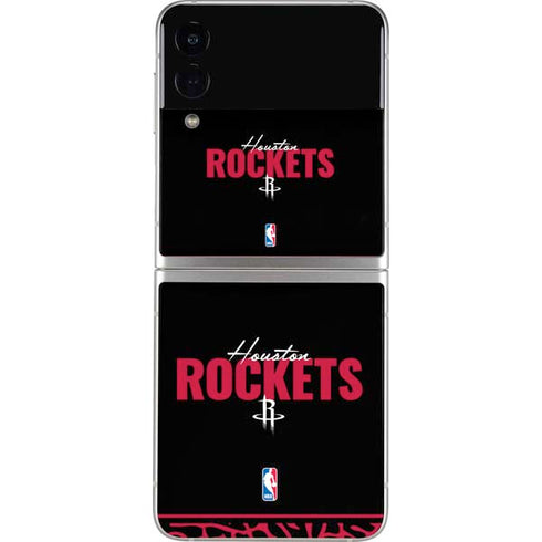 NBA Houston Rockets Elephant Print Galaxy Z Flip3 5G Skin