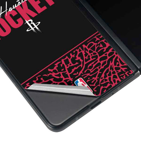 NBA Houston Rockets Elephant Print Galaxy Z Fold4 5G Skin