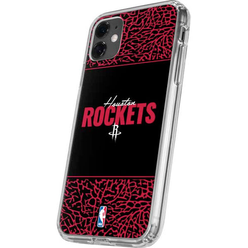 NBA Houston Rockets Elephant Print iPhone 11 Clear Case