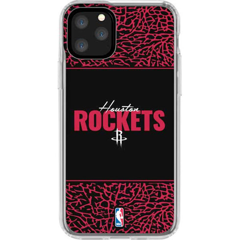 NBA Houston Rockets Elephant Print iPhone 11 Pro Clear Case