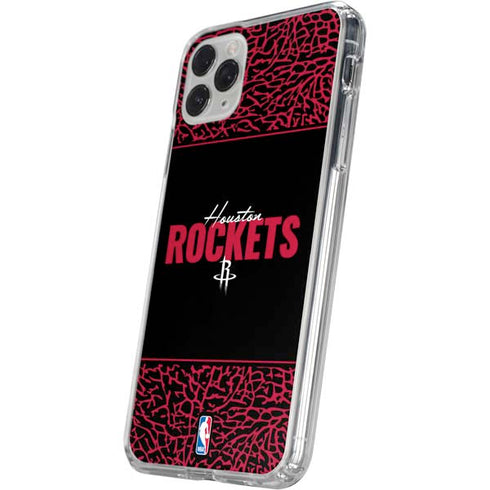 NBA Houston Rockets Elephant Print iPhone 11 Pro Clear Case