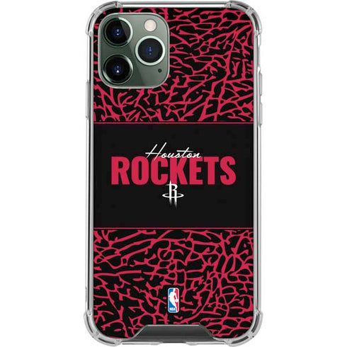 NBA Houston Rockets Elephant Print iPhone 11 Pro Max Clear Case