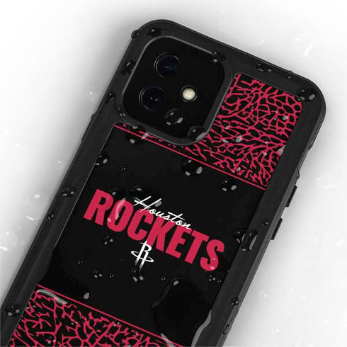 NBA Houston Rockets Elephant Print iPhone 12 Mini Waterproof Case