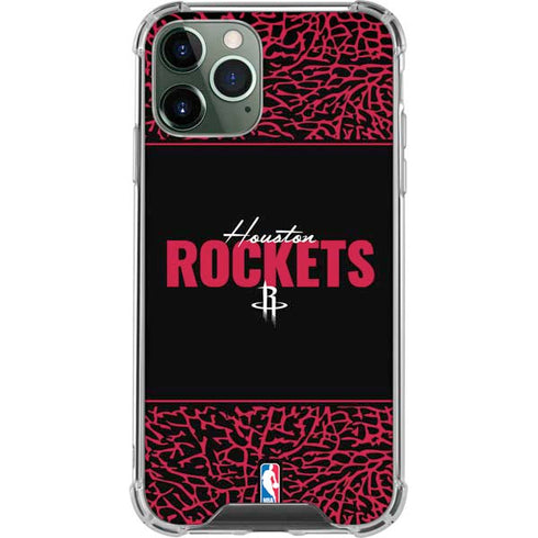 NBA Houston Rockets Elephant Print iPhone 12 Pro Clear Case