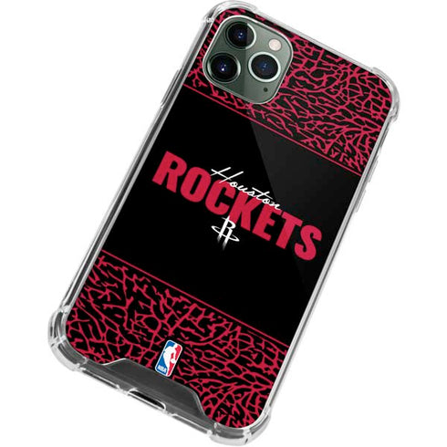 NBA Houston Rockets Elephant Print iPhone 12 Pro Clear Case
